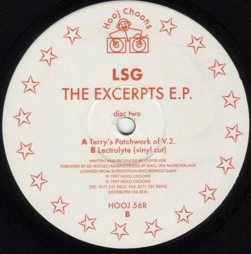 L.S.G. - The Excerpts E.P. | Very Good (VG) Generic - TRANCE / USED *VERY GOOD*