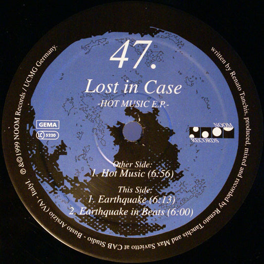 Lost In Case - Hot Music E.P. | Very Good (VG) Generic - TRANCE / USED *VERY GOOD*