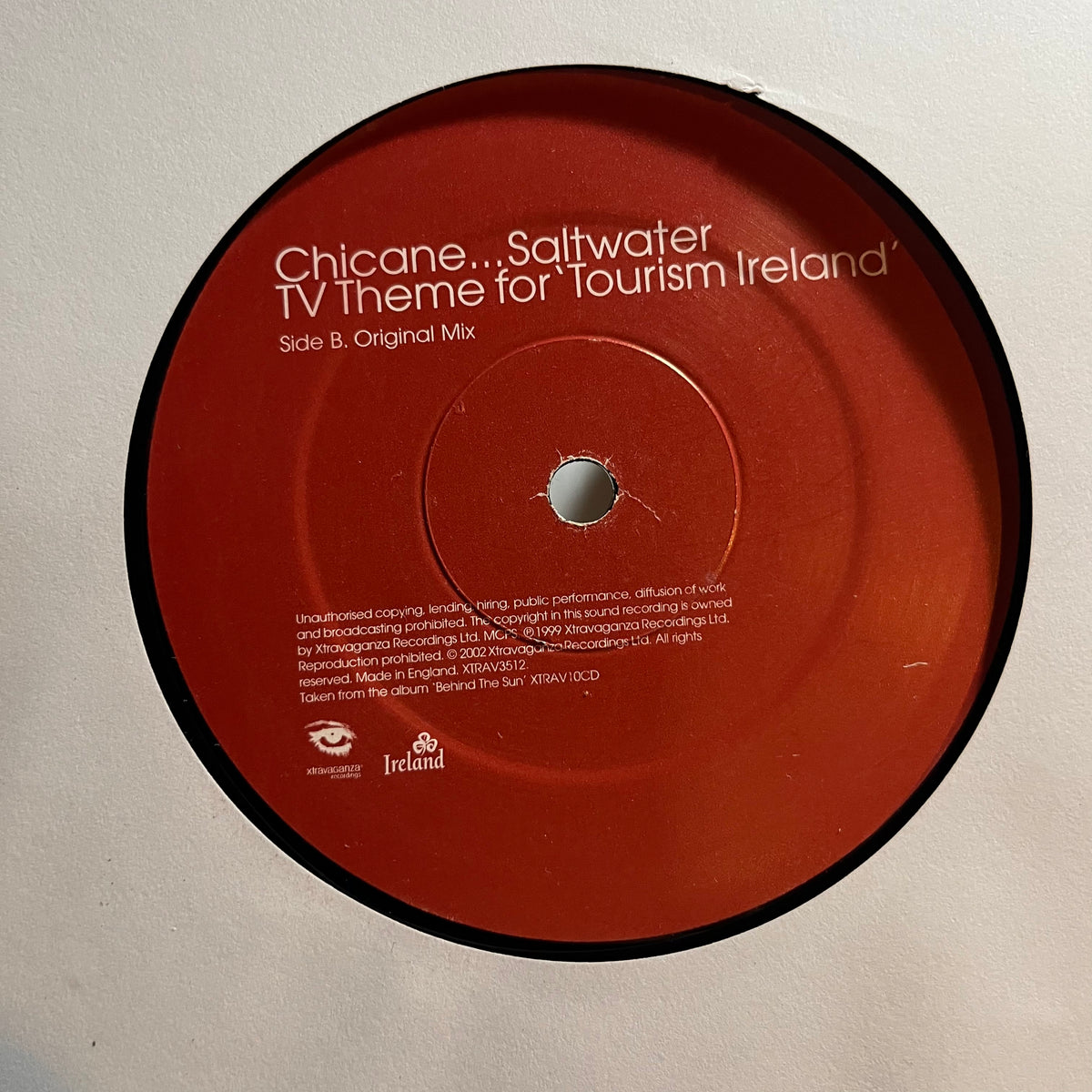 Chicane - Saltwater (TV Theme For 'Tourism Ireland')(VINYL 12") | USED Very Good Plus Plus (VG++) Very Good Plus (VG+) TRANCE