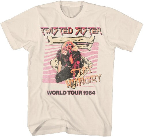 Twisted Sister - Twisted Sister - Stay Hungry World Tour 1984 T-Shirt - 2XL Natural 25TWS010A5 |
