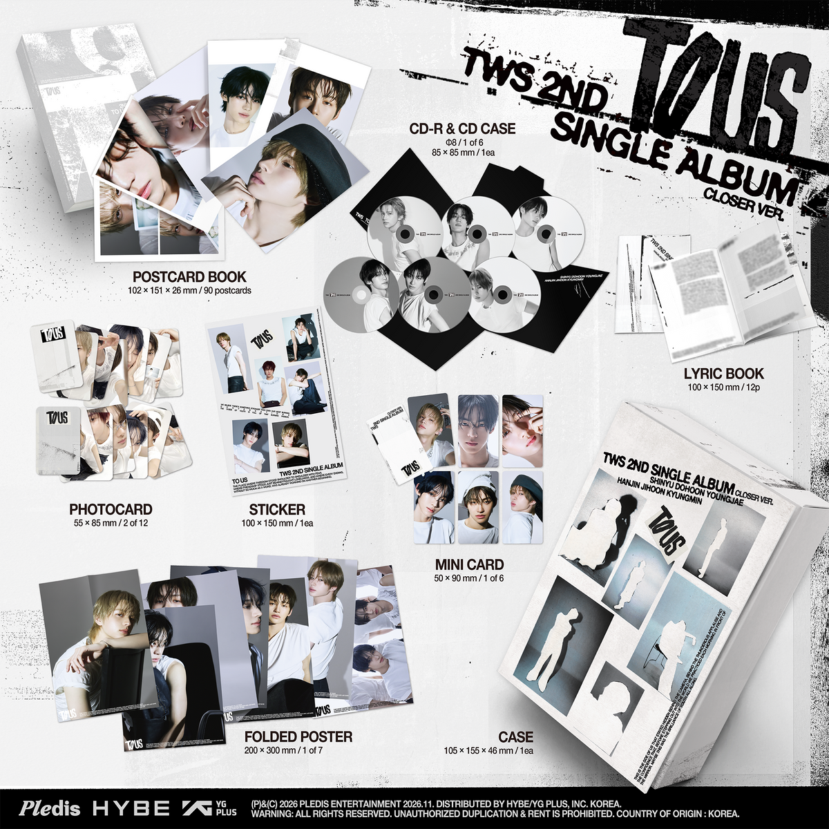 TWS - TWS 2nd Single Album 'TO US' (Closer Ver.) [CD] |