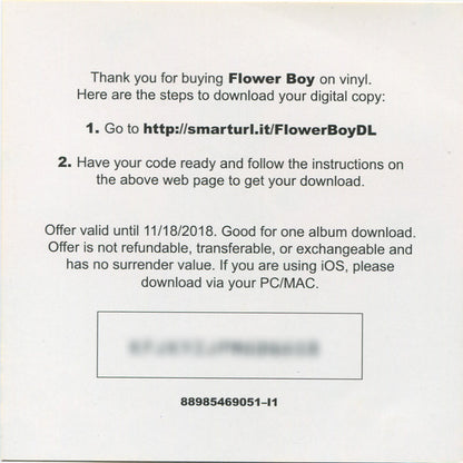 Scum Fuck Flower Boy | Mint (M) Mint (M) - HIP HOP/RAP *SEALED*