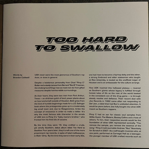 Too Hard to Swallow | Mint (M) Mint (M) - HIP HOP/RAP *COLOR/VMP*