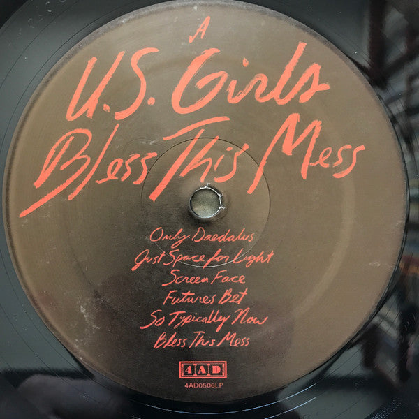U.S. Girls Bless This Mess 4AD LP, Album Mint (M) Mint (M)