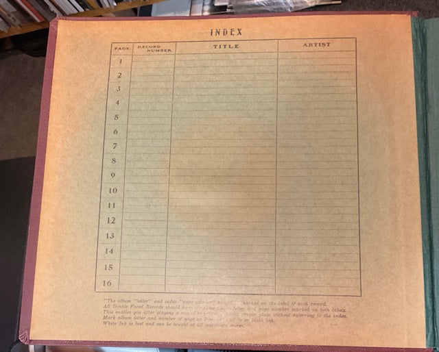 16 Page 10" 78RPM Record Book *NO WRITING* | - USED *EXCELLENT*