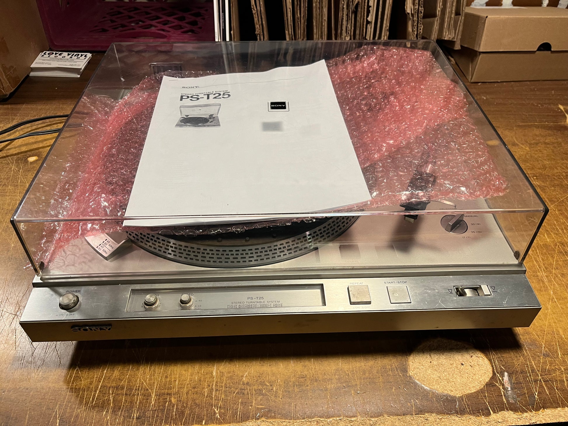 STEREO TURNTABLE SYSTEM PS-T25 W/MANUAL | - USED *EXCELLENT*