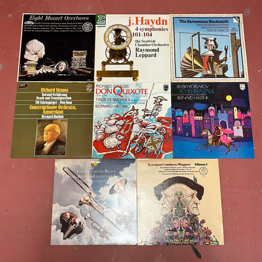8 CLASSICAL MUSIC VINYL RECORD ALBUM LPS (EX TO NM : LIKE NEW) | Near Mint (NM or M-) Near Mint (NM or M-) - USED LOT