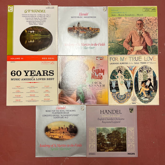 8 CLASSICAL VINYL RECORD ALBUM LPS <EX TO NM CONDITIONS> | Near Mint (NM or M-) Excellent+ (EX+) - USED LOT