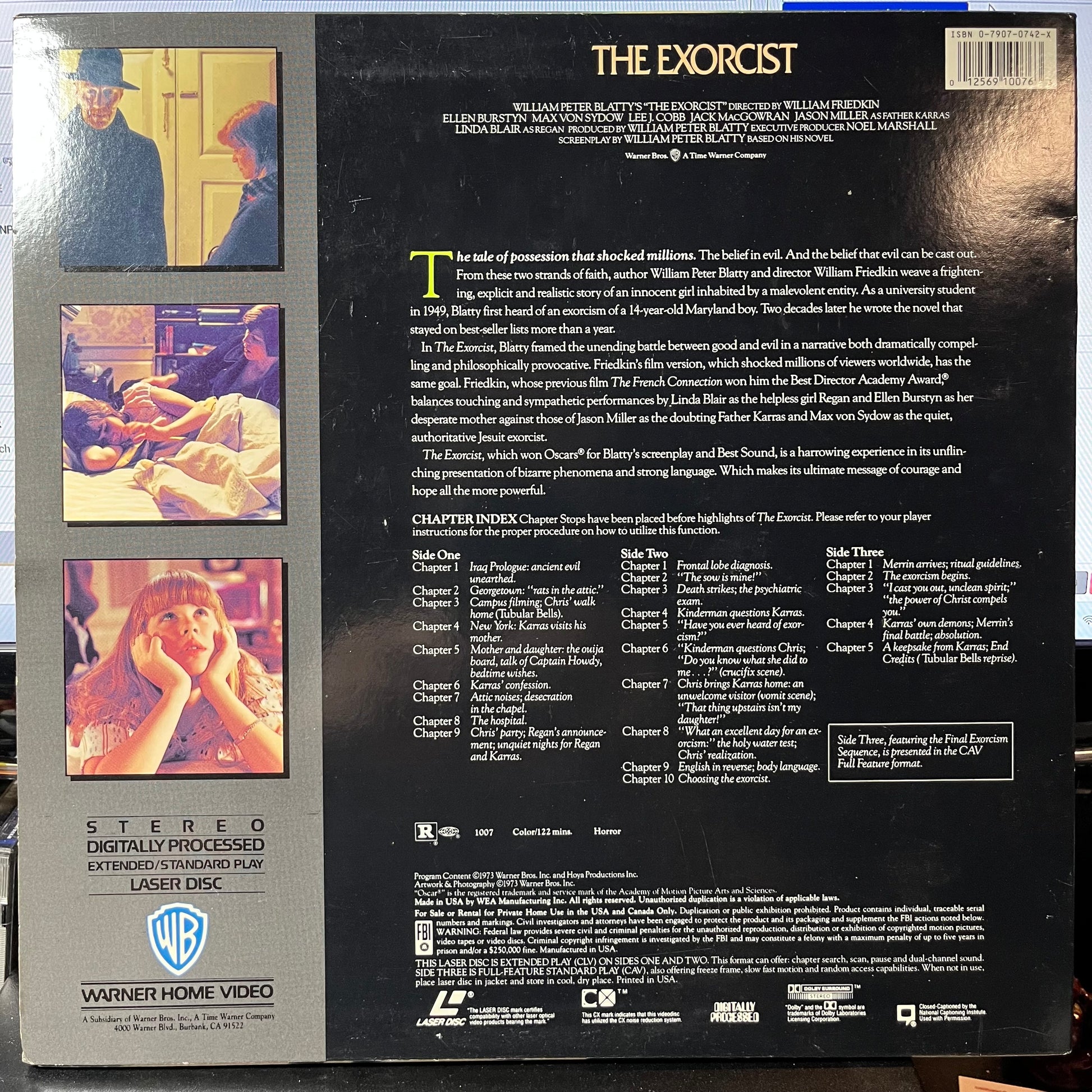 THE EXORCIST (LASER DISC MOVIE) | - USED *NEAR MINT*