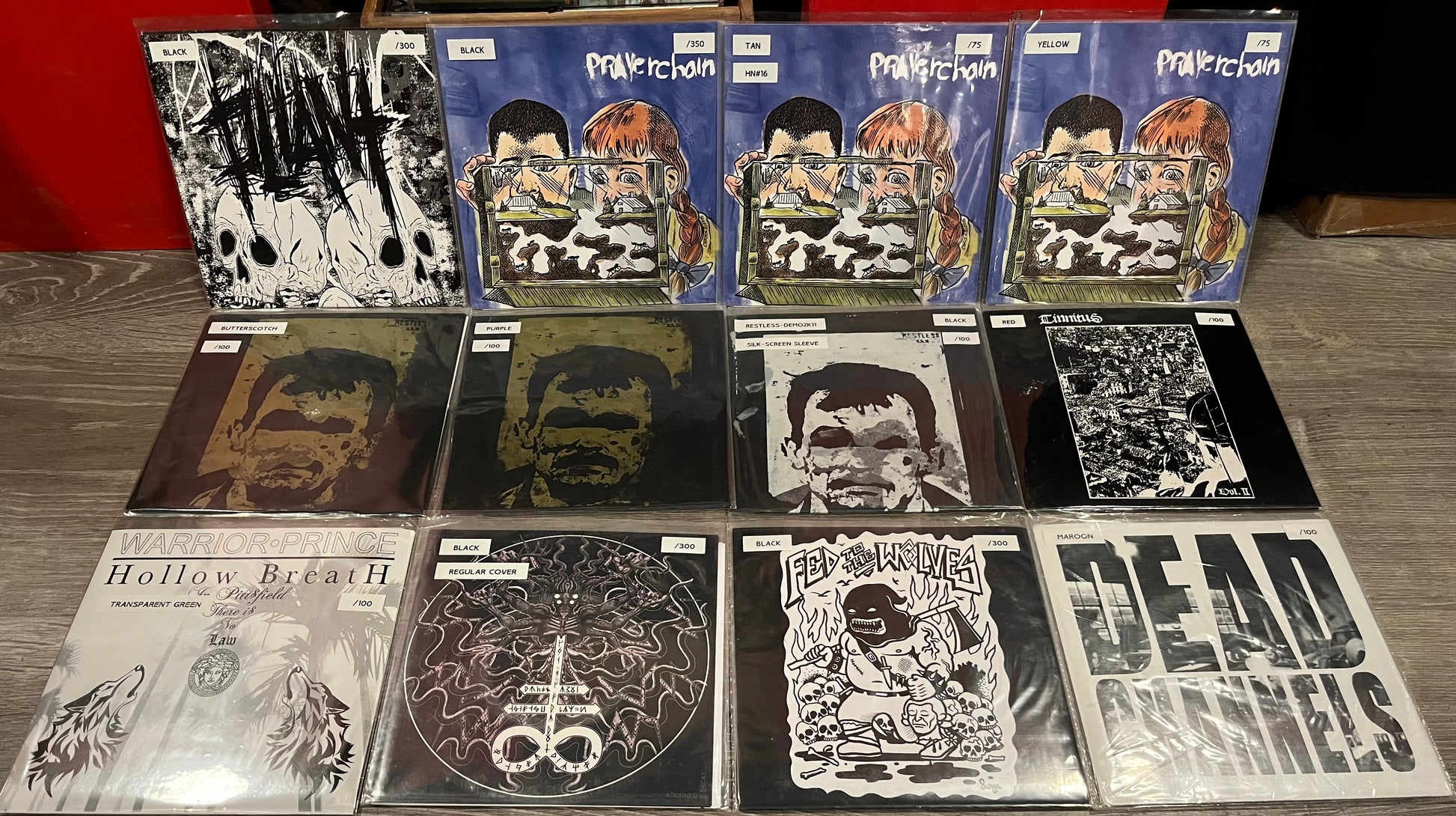 12 PUNK 7" LIMITED EDITION VINYL RECORDS | - USED *NEAR MINT*