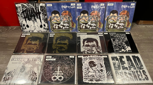 12 PUNK 7" LIMITED EDITION VINYL RECORDS | - USED *NEAR MINT*