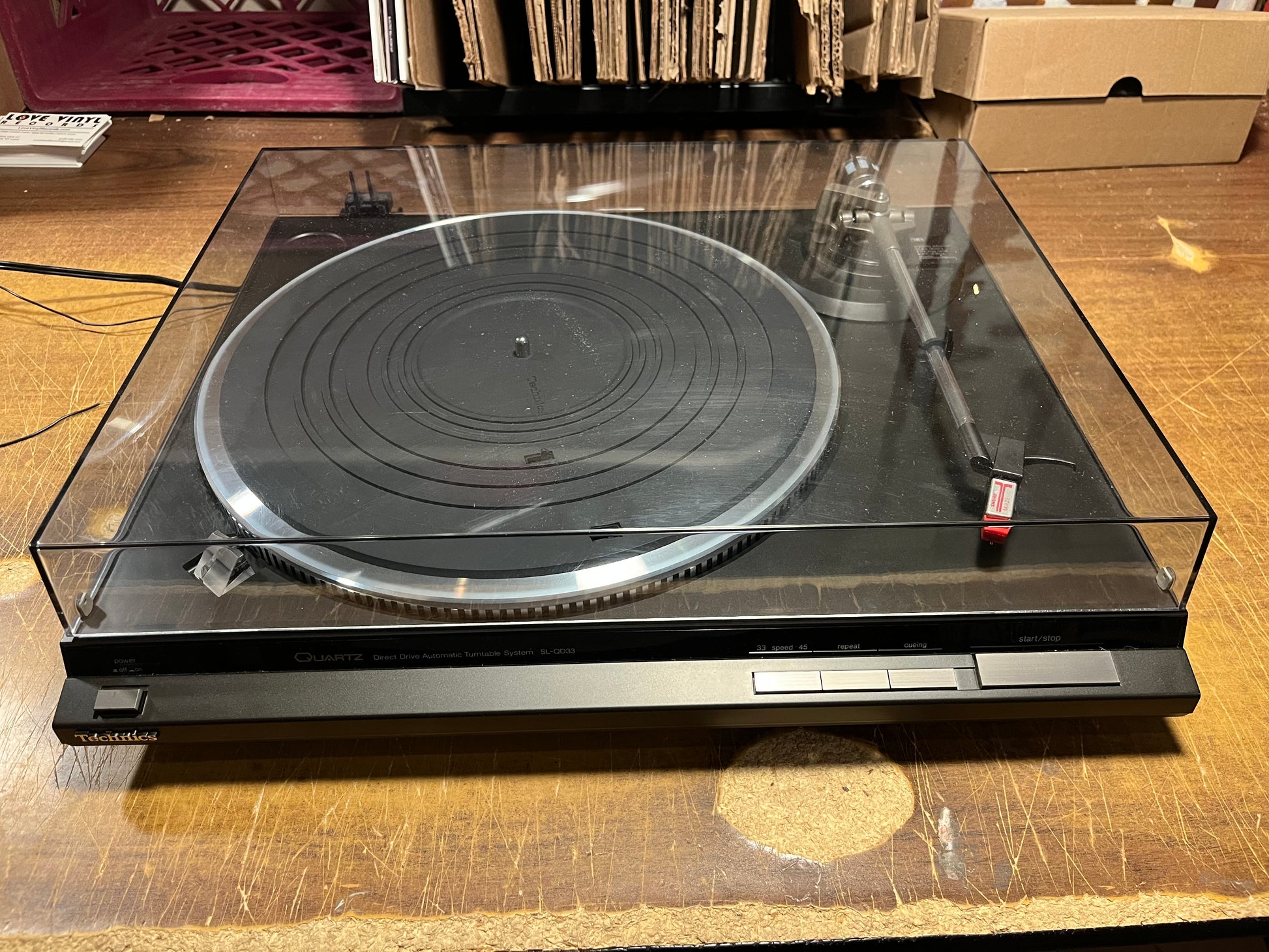 STEREO TURNTABLE SL-QD33 *SHARP* | - USED *NEAR MINT*