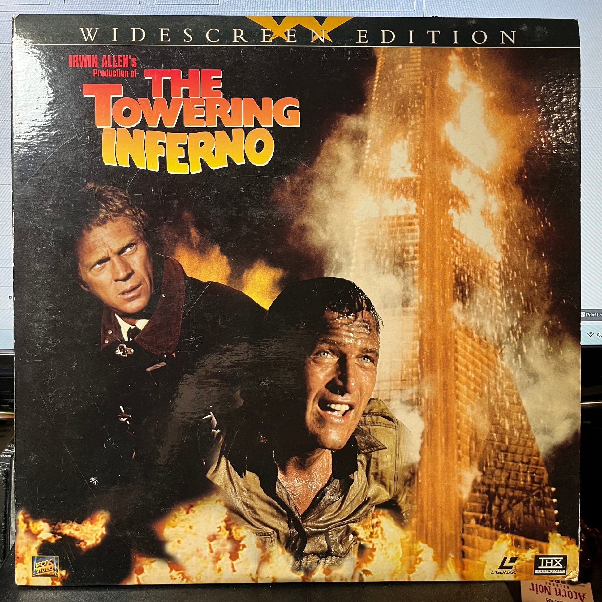 THE TOWERING INFERNO (LASER DISC MOVIE) WIDESCREEN | - USED *NEAR MINT*