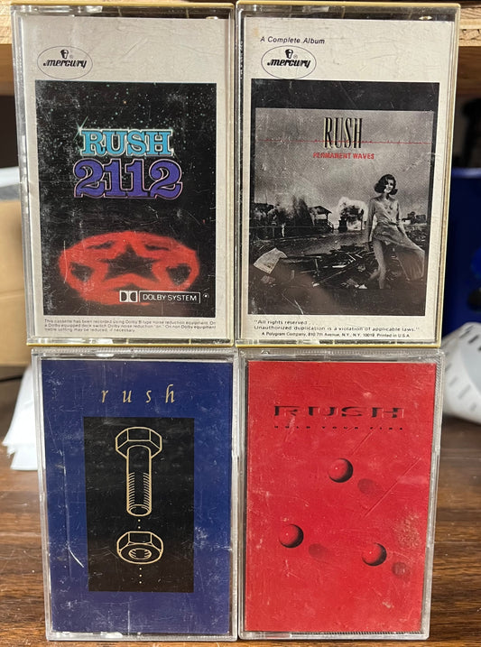 RUSH CASSETTE LOT OF 4 | Very Good Plus (VG+) Very Good Plus (VG+) - USED *VERY GOOD+*