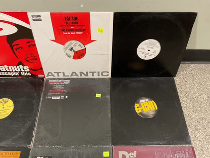 12 HIP HOP RECODS VINYL LOT | - USED *VERY GOOD+