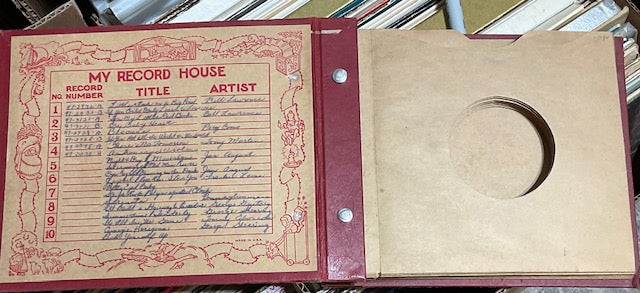 7INCH VINYL 45RPM RECORD BOOK *EMBOSSED ART* | - USED *VERY GOOD*