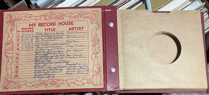 7INCH VINYL 45RPM RECORD BOOK *EMBOSSED ART* | - USED *VERY GOOD*