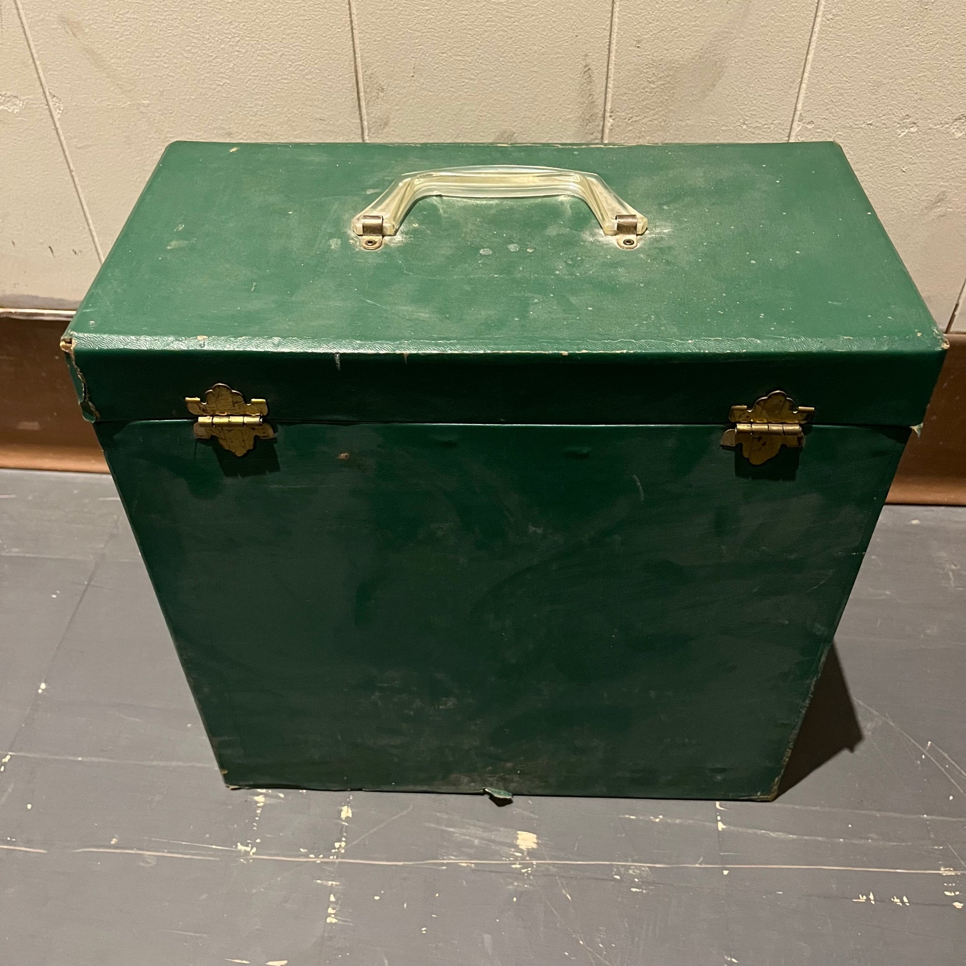 PLATTER-PAK - 50 VINYL LP RECORD CARRYING CASE *GREEN* | USED - USED