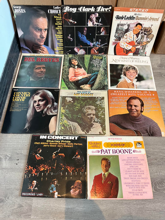 11 COUNTRY VINYL LPs COLLECTION LOT | - USED