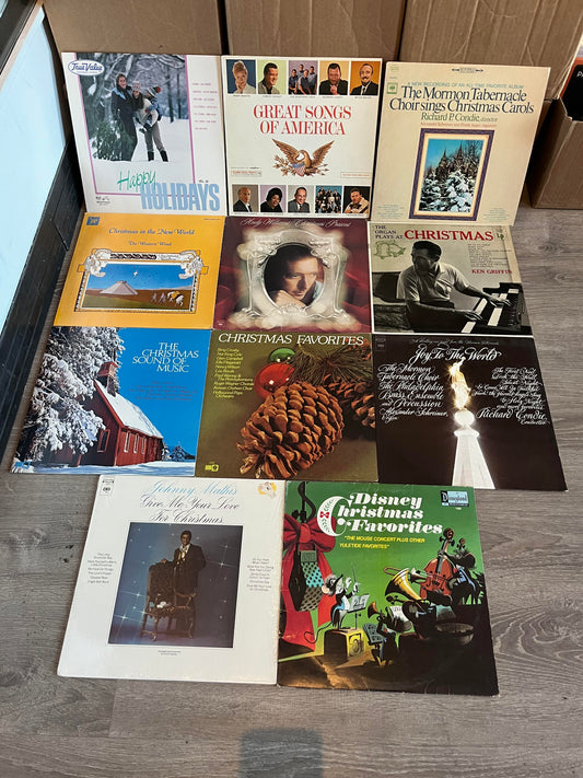 11 CHRISTMAS VINYL LPs COLLECTION LOT | - USED