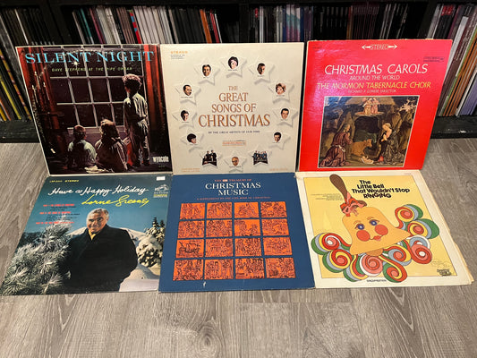 6 HOLIDAY/CHRISTMAS VINYL ALBUMS/LOT/COLLECTION | Very Good Plus (VG+) Very Good Plus (VG+) - USED