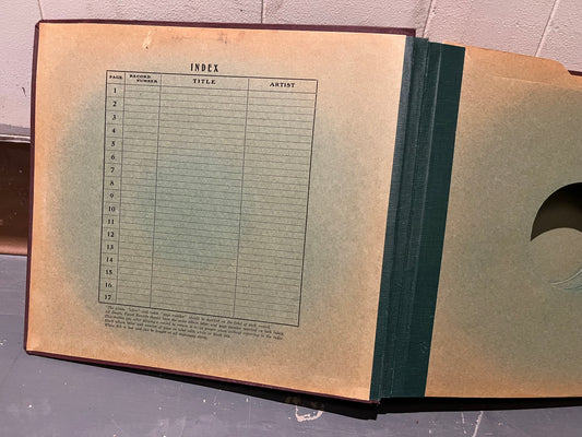RCA / MASTERS VOICE - 17 PAGE 78RPM 12" RECORD BOOK | Very Good Plus (VG+) - USED