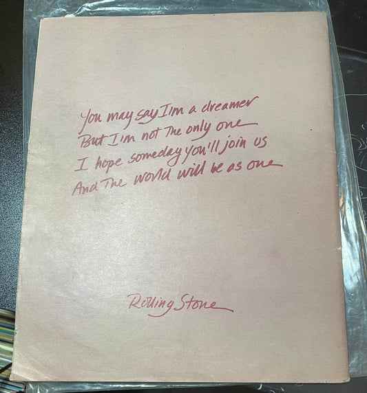 John Lennon / Yoko Ono - Rolling Stone 1981 January Magazine | - USED