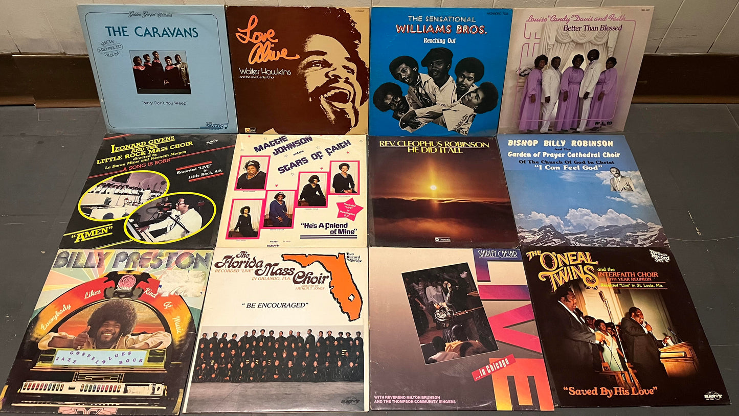 Va - 12 GOSPEL/CHORUS VINYL RECORD LPS / COLLECTION / LOT | Excellent (EX) Excellent (EX) - USED