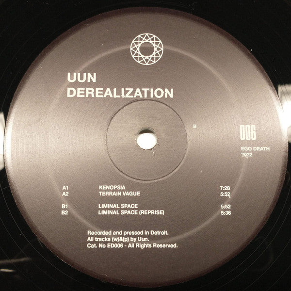Derealization LP | Mint (M) Mint (M) - TECHNO *NEW*