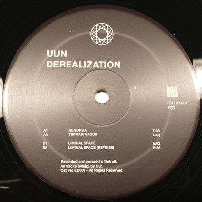 Derealization LP | Mint (M) Mint (M) - TECHNO *NEW*