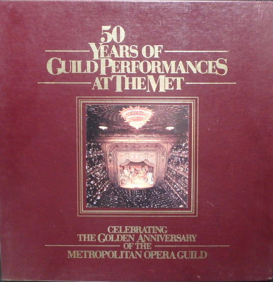 Various 50 Years of Guild Performances At The Met RCA 3xLP, Comp Mint (M) Mint (M)