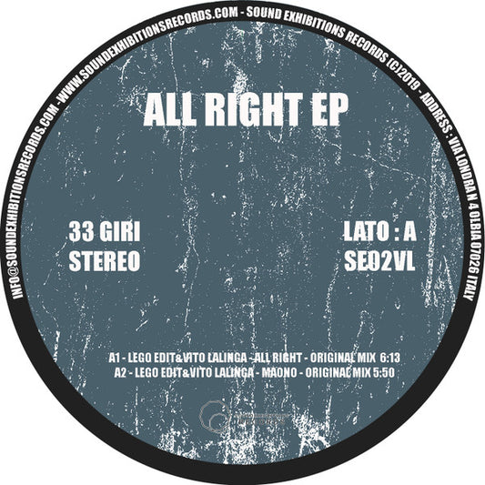 Various All Right EP Sound Exhibitions Records 12", EP Mint (M) Generic