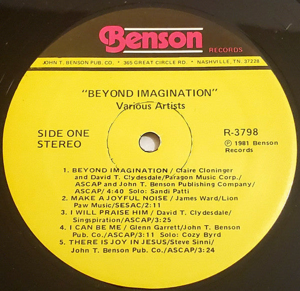 Beyond Imagination - An Exciting Collection Of Celebration Songs | Near Mint (NM) Very Good Plus (VG+)