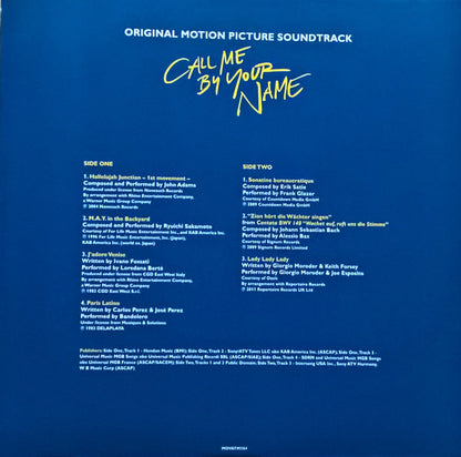 Call Me By Your Name (Original Motion Picture Soundtrack) | Mint (M) Mint (M) - SOUNDTRACK *COLOR*