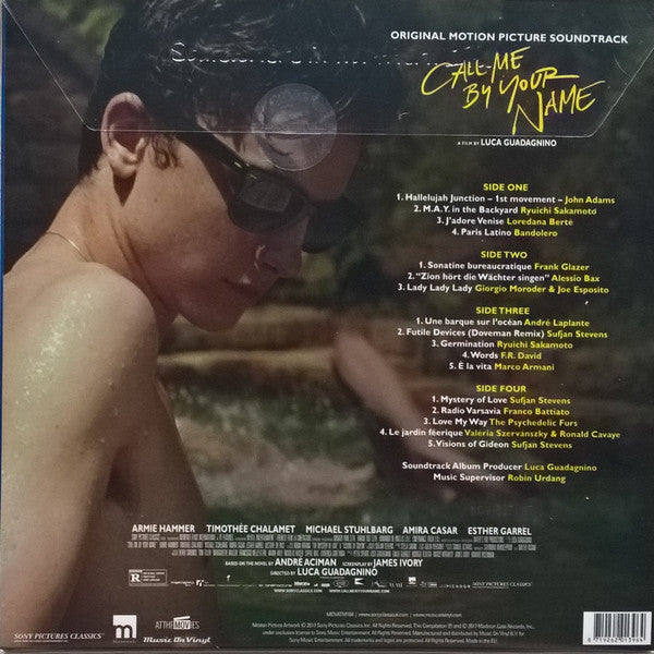 Call Me By Your Name (Original Motion Picture Soundtrack) | Mint (M) Mint (M) - SOUNDTRACK *COLOR*