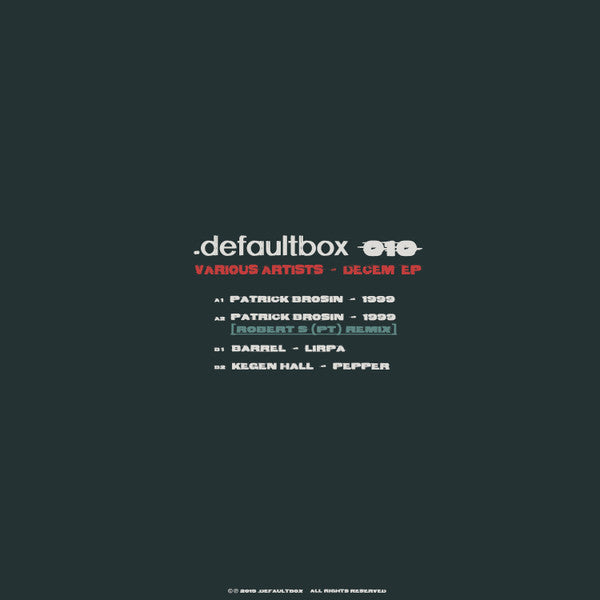 Decem EP | Mint (M) Mint (M) - TECHNO *NEW*