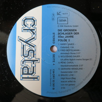 Die Grossen Schlager Der 50er Jahre Folge 2 | Very Good Plus (VG+) Generic