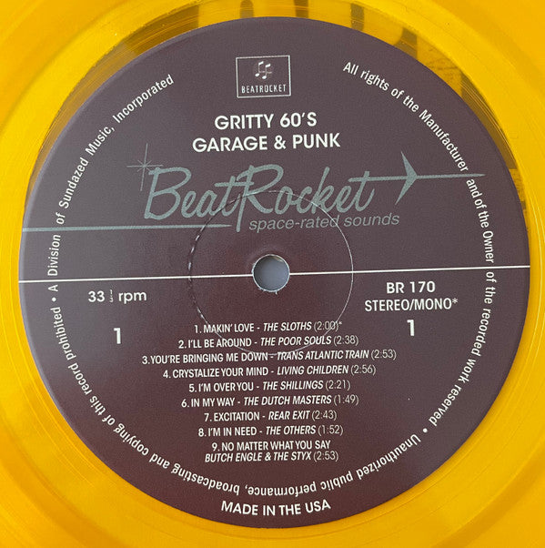 Various Gritty 60's Garage & Punk BeatRocket LP, Comp, Mono, Ora Mint (M) Mint (M)