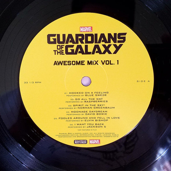 Various Guardians Of The Galaxy Awesome Mix Vol. 1 Hollywood Records LP, Comp, RP Mint (M) Mint (M)
