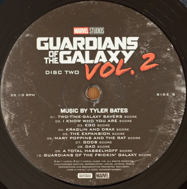 Various Guardians of the Galaxy Vol. 2 Hollywood Records 2xLP, Comp, Dlx Mint (M) Mint (M)