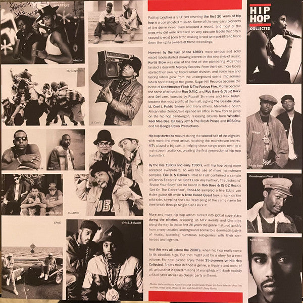 Various Hip Hop Collected Music On Vinyl LP, Red + LP, Whi + Comp, Ltd, Num Mint (M) Mint (M)