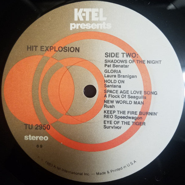 Various Hit Explosion K-Tel LP, Comp, 69 Very Good Plus (VG+) Very Good Plus (VG+)