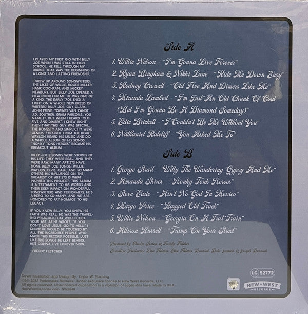 Live Forever (A Tribute To: Billy Joe Shaver) | Mint (M) Mint (M) - COUNTRY *NEW/COLOR*