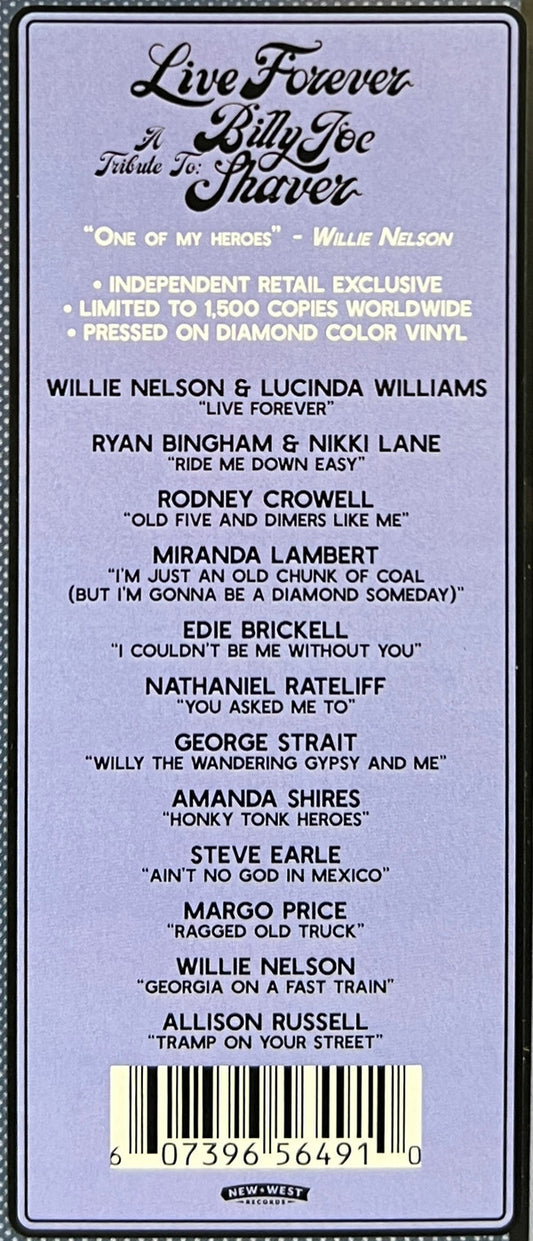 Live Forever (A Tribute To: Billy Joe Shaver) | Mint (M) Mint (M) - COUNTRY *NEW/COLOR*