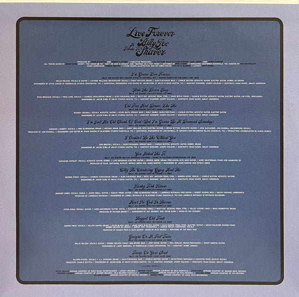 Live Forever (A Tribute To: Billy Joe Shaver) | Mint (M) Mint (M)