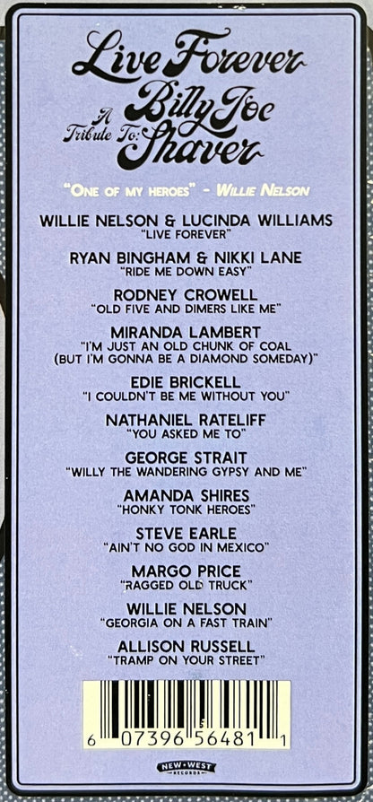 Live Forever (A Tribute To: Billy Joe Shaver) | Mint (M) Mint (M)