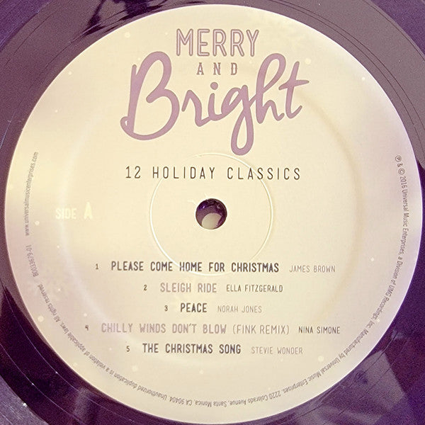 Various Merry and Bright 12 Holiday Classics Universal Music Enterprises LP, Comp, Ltd, Pur Mint (M) Mint (M)