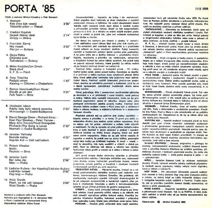 Porta '85 | Near Mint (NM) Near Mint (NM) - FOLK / USED *NEAR MINT*