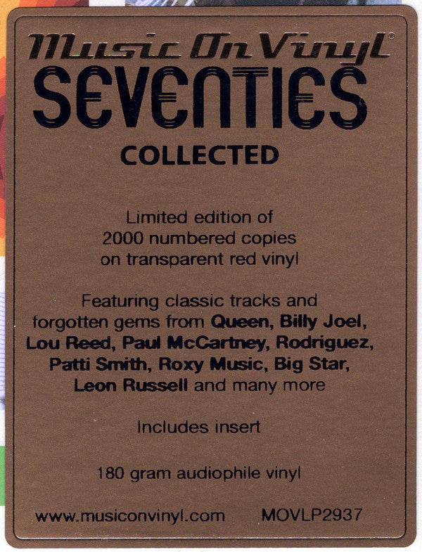Seventies Collected (TRANSPARENT RED) | Mint (M) Mint (M) - ROCK *NEW/COLOR*