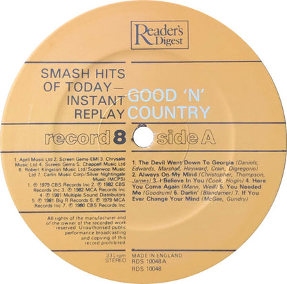 Smash Hits Of Today - Instant Replay | Near Mint (NM) Near Mint (NM)